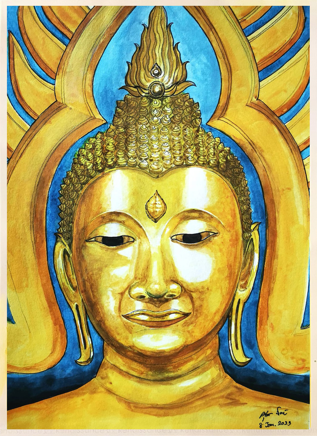ภาพวาดพระพุทธชินราช